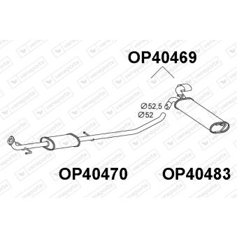 Silencieux arrière VENEPORTE [OP40469]