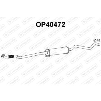 Silencieux central VENEPORTE OEM 13204581 Silencieux central VENEPORTE OEM 13204581