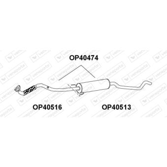Silencieux central VENEPORTE OEM 5852126
