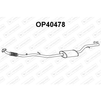 Silencieux avant VENEPORTE OEM 5852480
