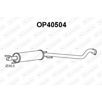 Silencieux avant VENEPORTE OEM 24423016