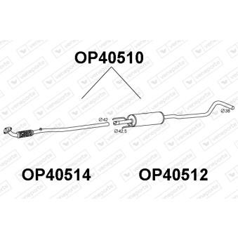 Silencieux central VENEPORTE OEM 5852128