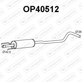 Silencieux central VENEPORTE OEM 5852128