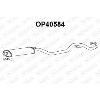 Silencieux avant VENEPORTE OEM 5852182