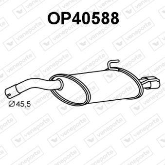 Silencieux arrière VENEPORTE OP40588 Silencieux arrière VENEPORTE OP40588