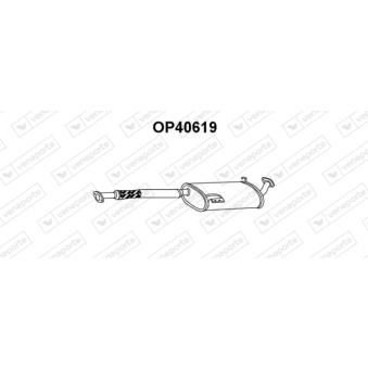 Silencieux arrière VENEPORTE OEM 91147824