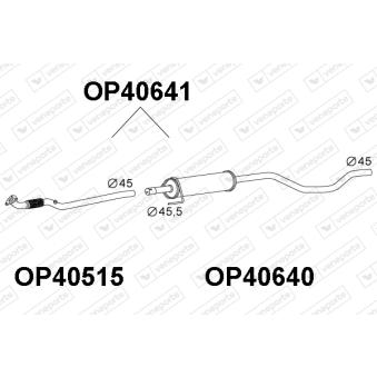 Silencieux central VENEPORTE OEM 5852444