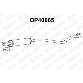 Silencieux avant VENEPORTE OEM 13110766