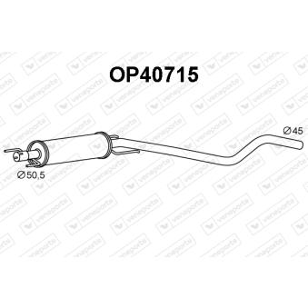 Silencieux central VENEPORTE OEM 5852302