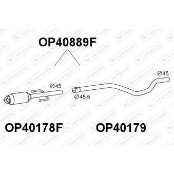 Filtre à particules / à suie, échappement VENEPORTE OEM 5854444