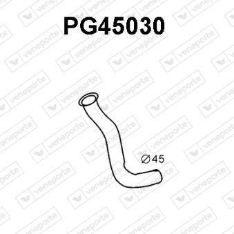 Tuyau d'échappement VENEPORTE [PG45030]