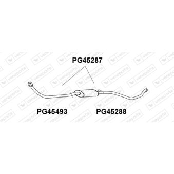 Silencieux avant VENEPORTE OEM 170582
