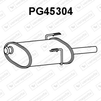 Silencieux arrière VENEPORTE [PG45304]