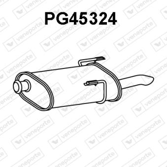 Silencieux arrière VENEPORTE OEM 1726QH