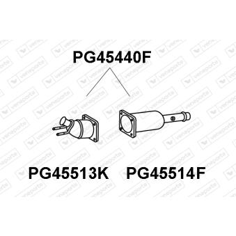 Filtre à particules / à suie, échappement VENEPORTE [PG45440F]