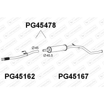 Silencieux central VENEPORTE [PG45478]
