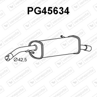 Silencieux arrière VENEPORTE OEM 173018