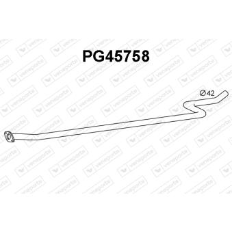 Tuyau d'échappement VENEPORTE [PG45758]