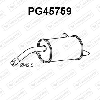 Silencieux arrière VENEPORTE OEM 173077