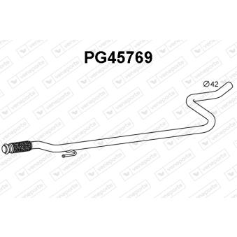 Tuyau d'échappement VENEPORTE [PG45769]