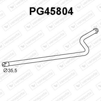 Tuyau d'échappement VENEPORTE [PG45804]