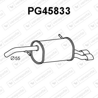 Silencieux arrière VENEPORTE OEM 173089