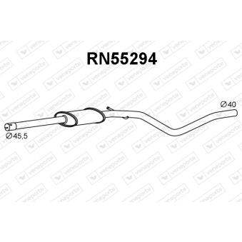 Silencieux avant VENEPORTE OEM 6001550401