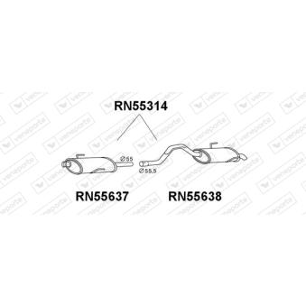 Silencieux arrière VENEPORTE [RN55314]