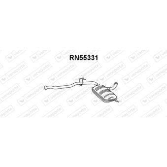 Silencieux avant VENEPORTE OEM 7700787410