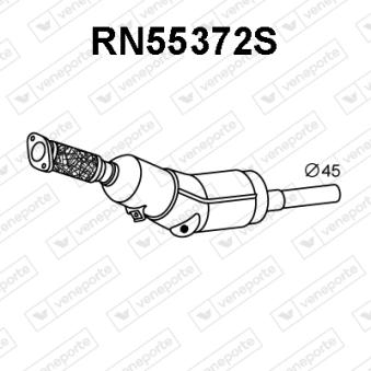 Filtre à particules / à suie, échappement VENEPORTE OEM 200105619R