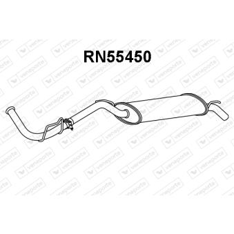 Silencieux arrière VENEPORTE OEM 7700797692