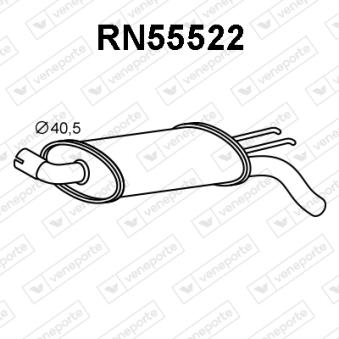Silencieux arrière VENEPORTE [RN55522]