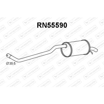 Silencieux arrière VENEPORTE OEM 200104223R