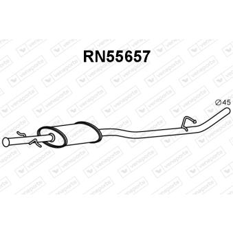 Silencieux avant VENEPORTE OEM 8200064171