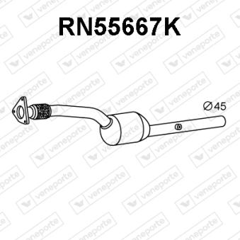Catalyseur VENEPORTE OEM 8200071846