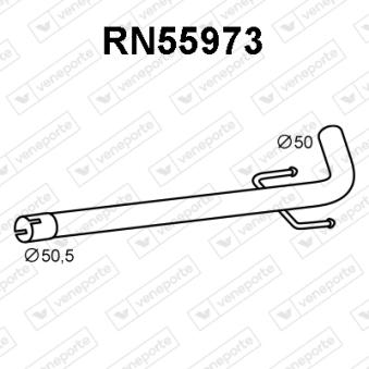 Tuyau d'échappement VENEPORTE RN55973