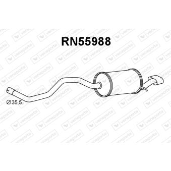 Silencieux arrière VENEPORTE [RN55988]