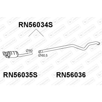 Filtre à particules / à suie, échappement VENEPORTE OEM 200100056R