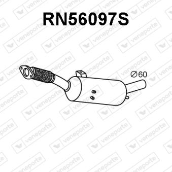 Filtre à particules / à suie, échappement VENEPORTE OEM 6000620091