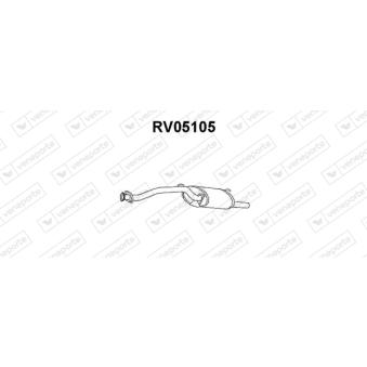 Silencieux arrière VENEPORTE RV05105