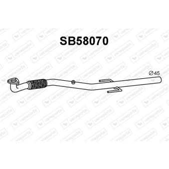 Tuyau d'échappement VENEPORTE [SB58070]