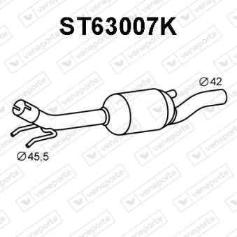 Catalyseur VENEPORTE OEM 6k0253208fg