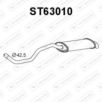 Silencieux arrière VENEPORTE [ST63010]