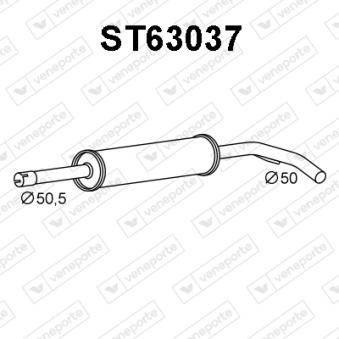 Silencieux central VENEPORTE [ST63037]
