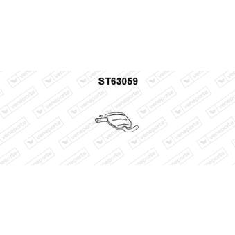 Silencieux central VENEPORTE [ST63059]