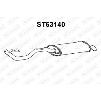 Silencieux arrière VENEPORTE OEM 6k6253609ah