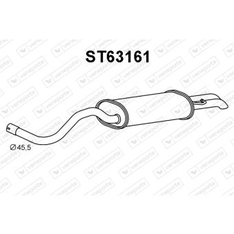 Silencieux arrière VENEPORTE OEM 1j5253609c