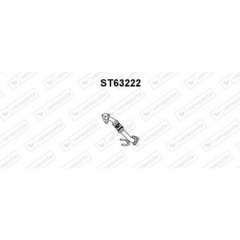 Tuyau d'échappement VENEPORTE [ST63222]
