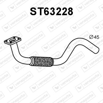 Tuyau d'échappement VENEPORTE OEM 6k0253208fg