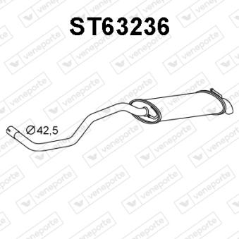 Silencieux arrière VENEPORTE [ST63236]